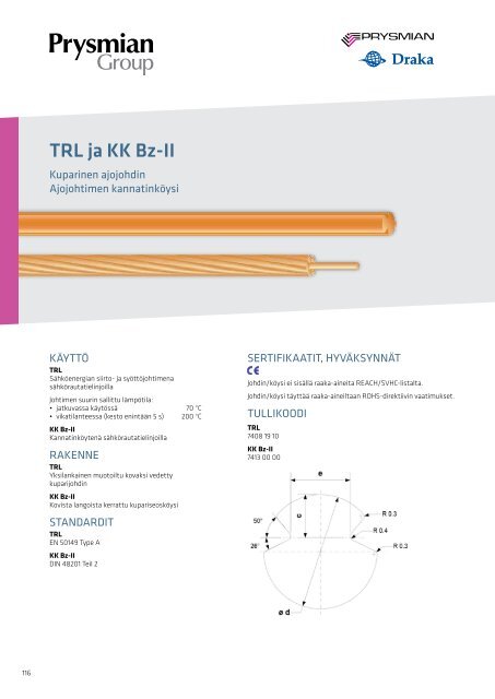 Energia-, teollisuus- ja talonrakennuskaapelit - Prysmian group