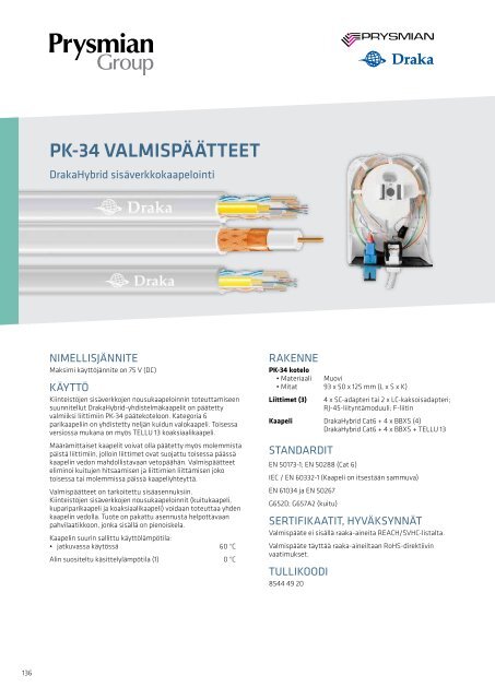 Energia-, teollisuus- ja talonrakennuskaapelit - Prysmian group