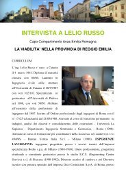 intervista a lelio russo capo compartimento anas ... - lostatoperfetto.it