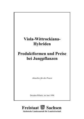 Viola-Wittrockiana- Hybriden Produktformen und Preise bei ...