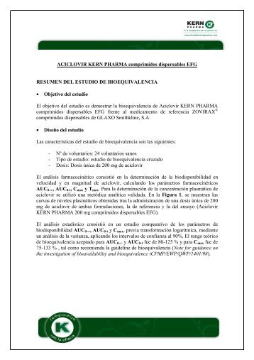 Estudio Bioequivalencia - KERN Pharma