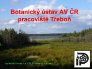 Botanický ústav AV ČR pracoviště Třeboň