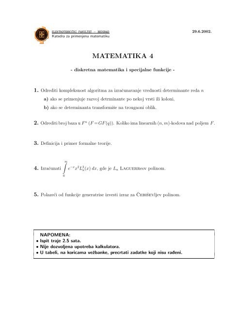 MATEMATIKA 4