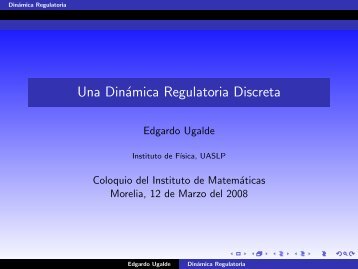 Una DinÃ¡mica Regulatoria Discreta