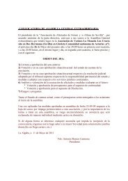 CONVOCATORIA DE ASAMBLEA GENERAL ... - pafasevilla.org