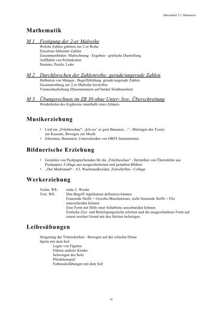 Jahresplanung 2.1 - Lehrerweb