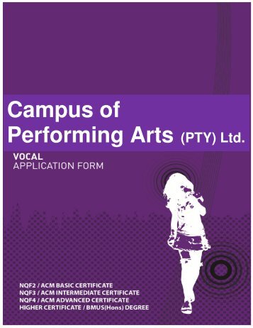 Campus of Performing Arts (PTY) Ltd.