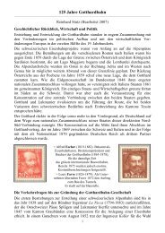 125 Jahre Gotthardbahn - Post und Geschichte