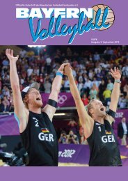 12878 Ausgabe 3 - Bayerischer Volleyball-Verband - Volley.de
