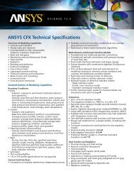 ANSYS CFX Technical Specifications - Figes.com.tr