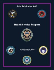 JP 4-02 Health Service Support - DMRTI - Defense Medical ...