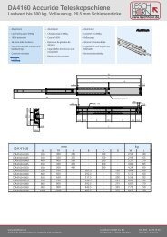 DA4160 Accuride Teleskopschiene Lastwert bis 300 kg ... - Leschhorn