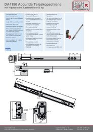 DA4190 Accuride Teleskopschiene mit Kippsystem ... - Leschhorn