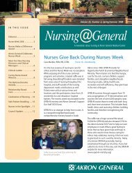 Volume 25, Number 2, Spring/Summer 2008 Nursing General