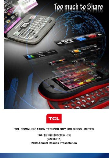 2009 Annual Results Presentation - TCL Communication ...