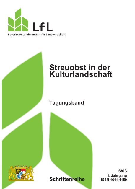 Streuobst in der Kulturlandschaft - Bayerische Landesanstalt für ...