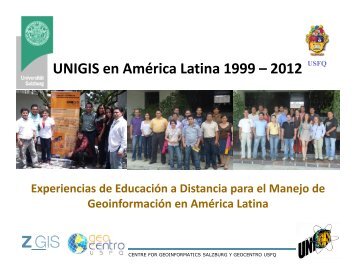 Experiencias de EducaciÃ³n a Distancia PDF - Geomatica Andina