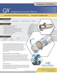 QX - Johnson Matthey - Emission Control Technologies - Johnson ...