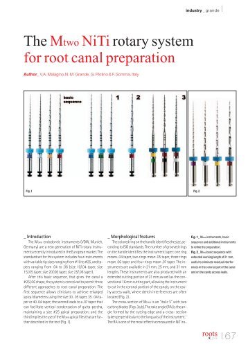 The Mtwo NiTi rotary system for root canal ... - Vdw-dental.com