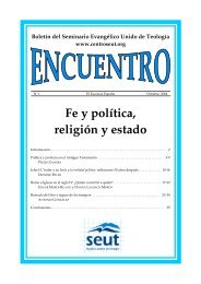 Bajar boletín ENCUENTRO Nº 1 - Facultad de Teología SEUT