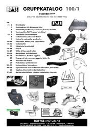 Se Gruppkatalog 100/1 fÃ¶r fler vÃ¤skor (pdf, nytt fÃ¶nster) - Roffes Motor