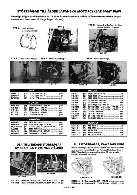 Se Gruppkatalog 100/1 fÃ¶r fler vÃ¤skor (pdf, nytt fÃ¶nster) - Roffes Motor