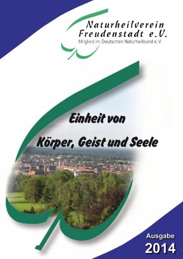 Unser Programm 2014 (5MB) - Der Naturheilverein Freudenstadt eV