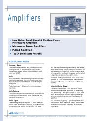 Amplifiers - ELISRA Microwave Division