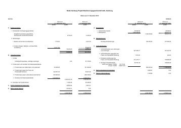Jahresabschluss ReGe Hamburg Projekt-Realisierungsgesellschaft ...