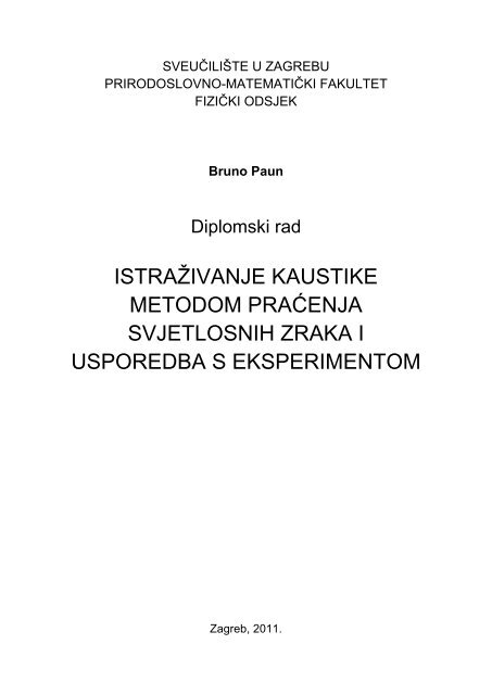 OVDJE moÅ¾ete downloadirati njegov diplomski rad u ... - Antonio Å iber