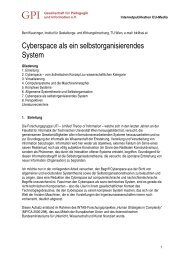 Cyberspace als ein selbstorganisierendes System - GPI