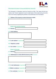 Prescribed Information for Assured Shorthold Tenancies This ...