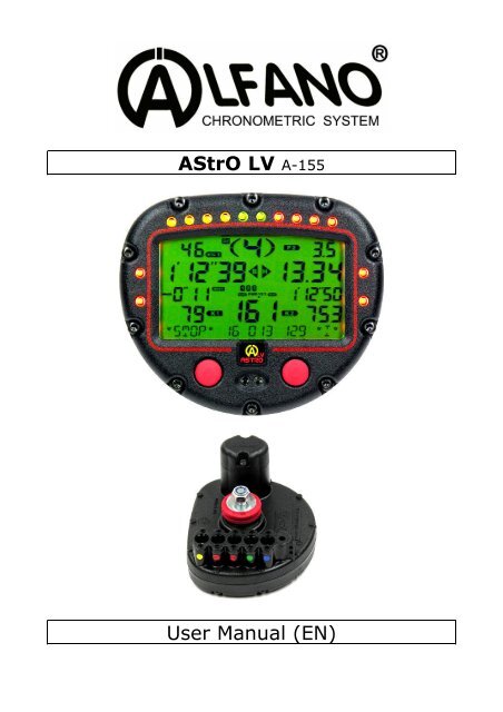 Astro Lv A 155 User Manual En Alfano