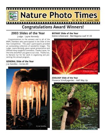 January, 2004 - Minnesota Nature Photography Club