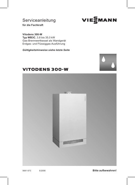 Vitodens 300-W Serviceanleitung