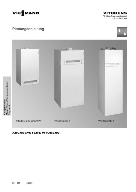 Vitodens 333-F Planungsanleitung