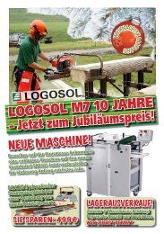 NEUE MASCHINE! - bei Logosol Deutschland