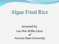 Algae Fried Rice - International Algae Competition