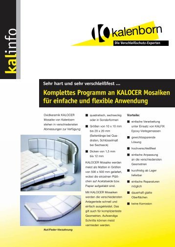 kalocer - Kalenborn Kalprotect Dr. Mauritz GmbH und Co. KG