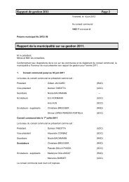 PrÃƒÂ©avis 2012/06 Rapport de gestion 2011 - Yvonand
