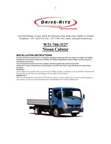 W21-760-3127 Nissan Cabstar