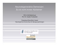 Neurodegenerative Demenzen: Es ist nicht immer Alzheimer