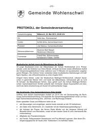 Gemeindeversammlung 2013-05-22 - Gemeinde Wohlenschwil