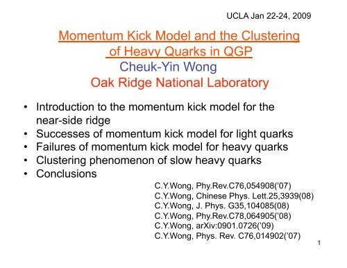 Momentum Kick Model and the Quenching of Charm Quark