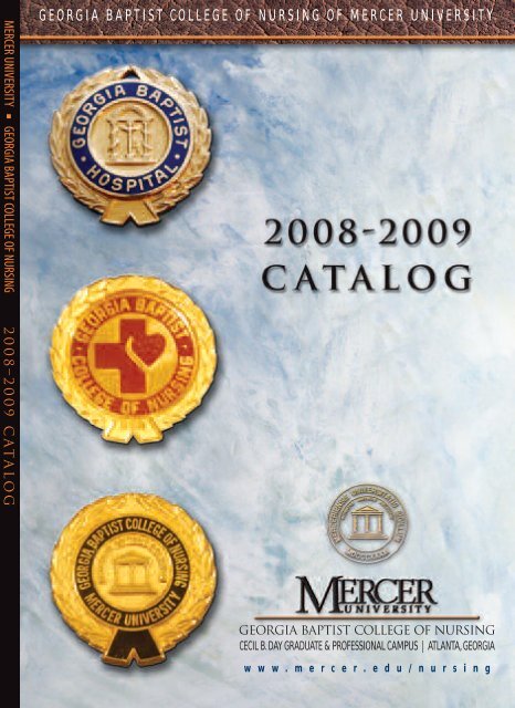 College of Nursing Catalog 2008-2009 - Mercer University