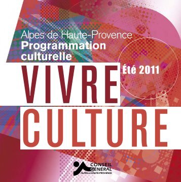 Alpes de Haute-Provence Programmation culturelle