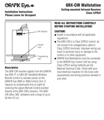 GRX-CIR Wallstation - Lutron