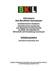 InformationsbroschÃ¼re zum Wirtschaftsgymnasium Leverkusen