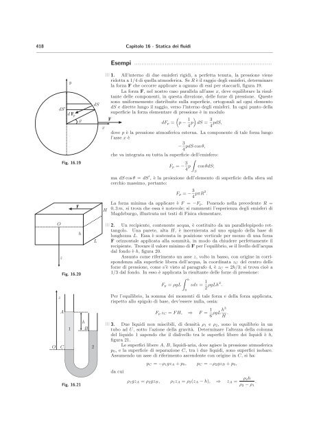 16. Statica dei fluidi - LaFSI