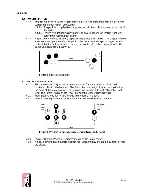 WFTDA Rules 2.1 - Women's Flat Track Derby Association